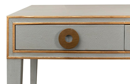 Sarreid Ltd - Gabriella Shagreen Desk/Table,Storm Grey - 53571-2 veiw 10