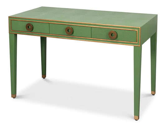 Sarreid Ltd - Gabriella Shagreen Desk/Table,Watercress - 54000-3 veiw 1