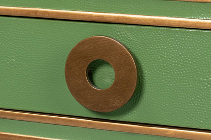 Sarreid Ltd - Gabriella Shagreen Desk/Table,Watercress - 54000-3 veiw 6