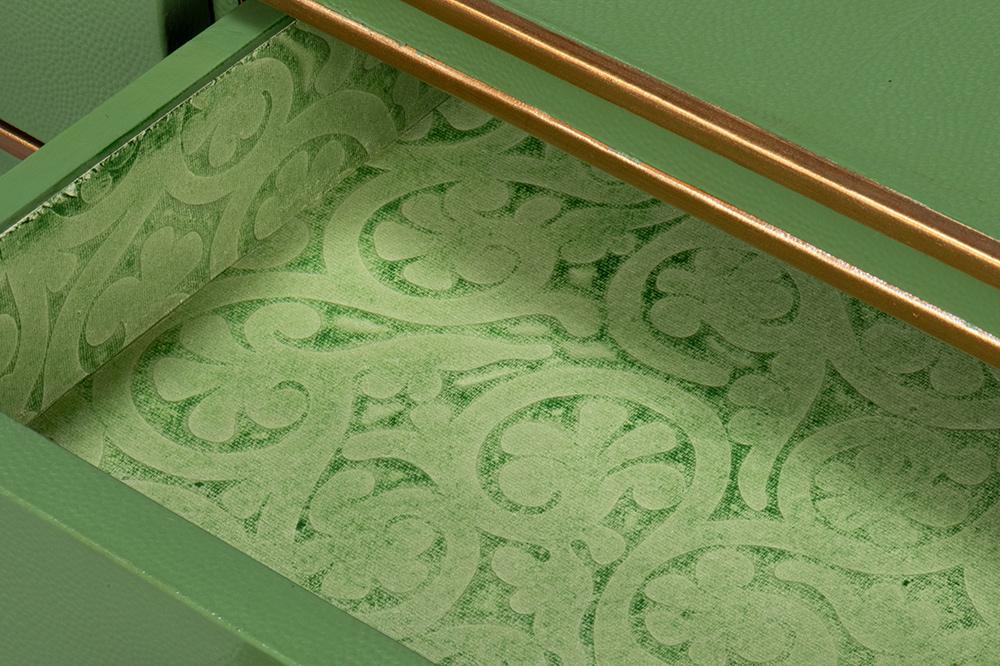 Sarreid Ltd - Gabriella Shagreen Desk/Table,Watercress - 54000-3 veiw 9