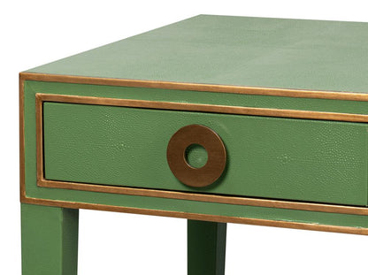 Sarreid Ltd - Gabriella Shagreen Desk/Table,Watercress - 54000-3 veiw 11