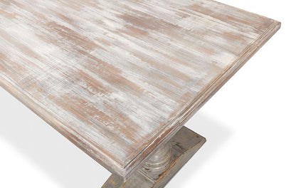 Sarreid Ltd - Lionisio Trestle Table, Grey Oak - R085-73 veiw 5