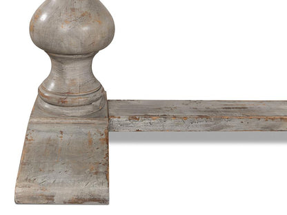 Sarreid Ltd - Lionisio Trestle Table, Grey Oak - R085-73 veiw 10