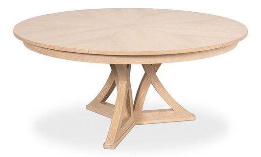 Sarreid Ltd - Casual Jupe Dining Table,Bleached Oak,Lg - 54201-BO veiw 2