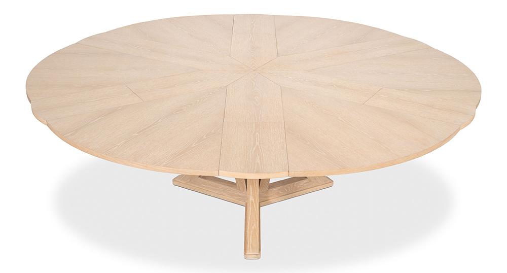 Sarreid Ltd - Casual Jupe Dining Table,Bleached Oak,Lg - 54201-BO veiw 9