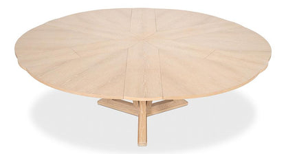 Sarreid Ltd - Casual Jupe Dining Table,Bleached Oak,Lg - 54201-BO veiw 9