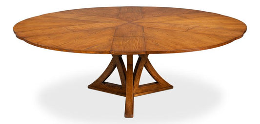 Sarreid Ltd - Casual Jupe Dining Table,Tobacco Brown,Lg - 54201-TB veiw 2