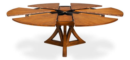 Sarreid Ltd - Casual Jupe Dining Table,Tobacco Brown,Lg - 54201-TB veiw 4