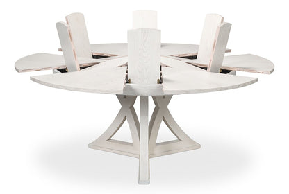 Sarreid Ltd - Casual Jupe Dining Table,Working White,Lg - 54201-WW veiw 3