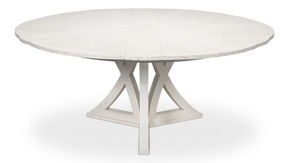 Sarreid Ltd - Casual Jupe Dining Table,Working White,Lg - 54201-WW veiw 5