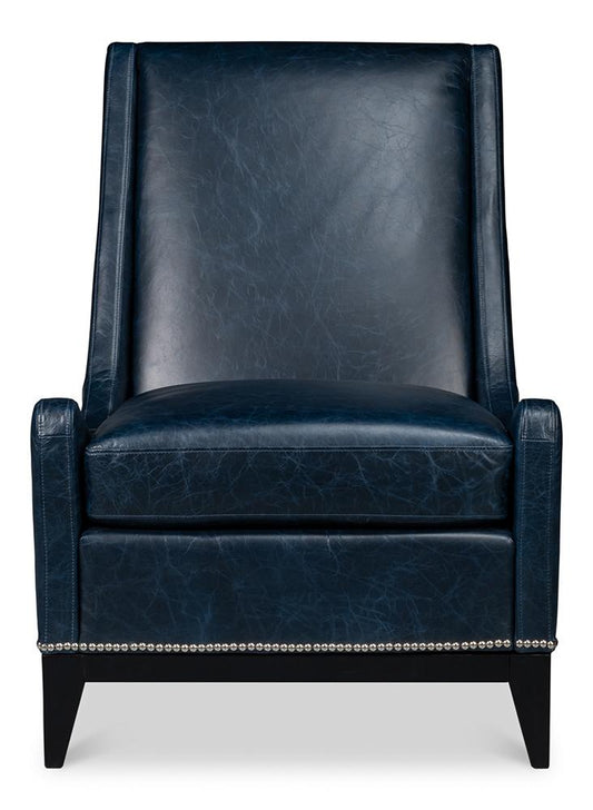 Sarreid Ltd - Brandy Accent Chair, Chateau Blue - 54090 veiw 2