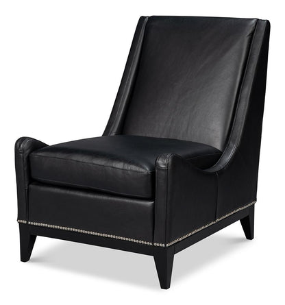 Sarreid Ltd - Brandy Accent Chair, Onyx Black - 54091 veiw 1
