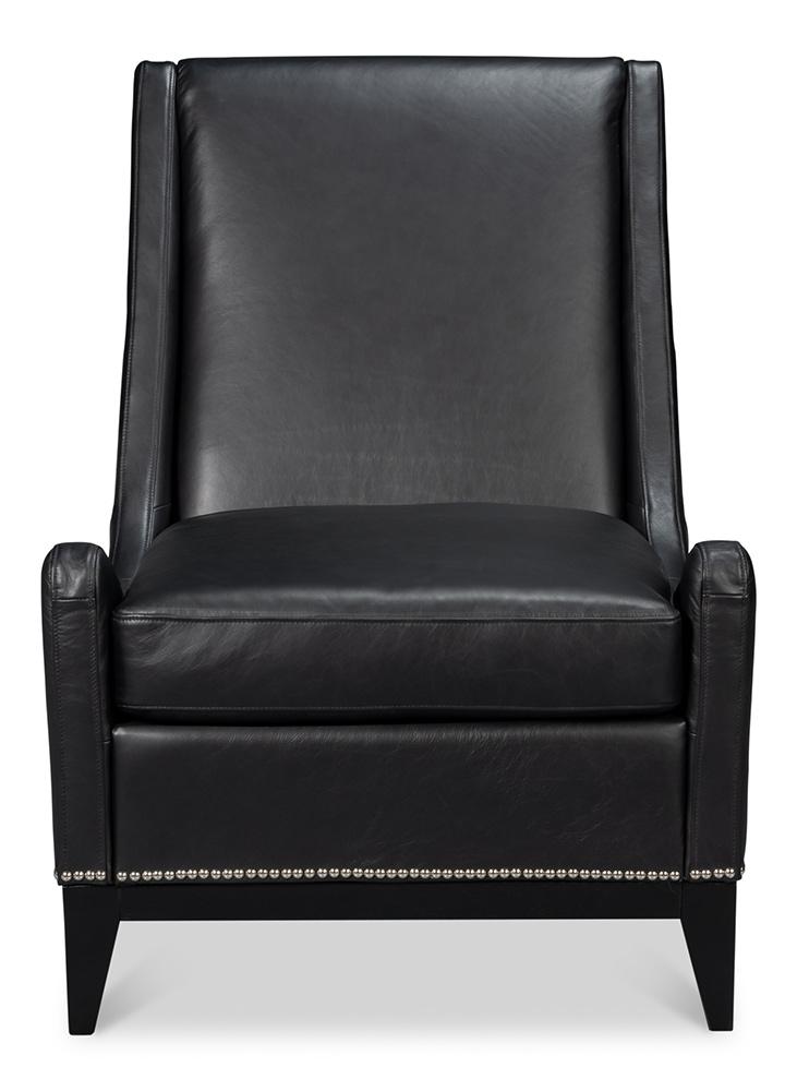 Sarreid Ltd - Brandy Accent Chair, Onyx Black - 54091 veiw 2