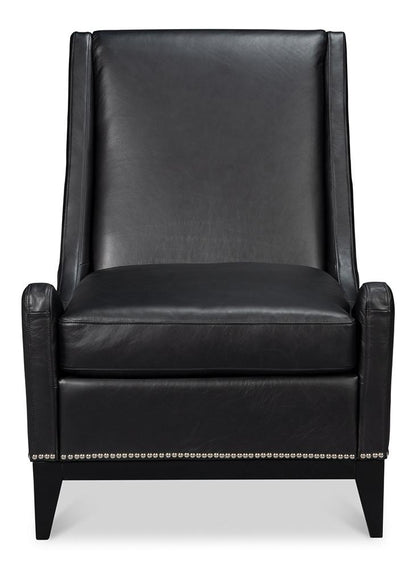 Sarreid Ltd - Brandy Accent Chair, Onyx Black - 54091 veiw 2