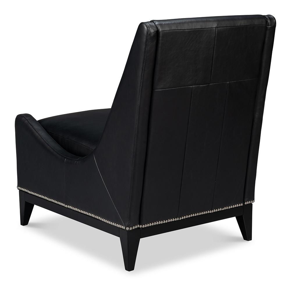 Sarreid Ltd - Brandy Accent Chair, Onyx Black - 54091 veiw 5