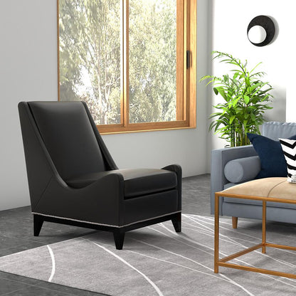 Sarreid Ltd - Brandy Accent Chair, Onyx Black - 54091 veiw 8