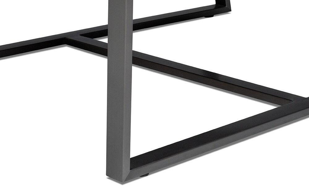 Sarreid Ltd - Edmonds Distilled Leather Chair,Onyx Black - 54062 veiw 8