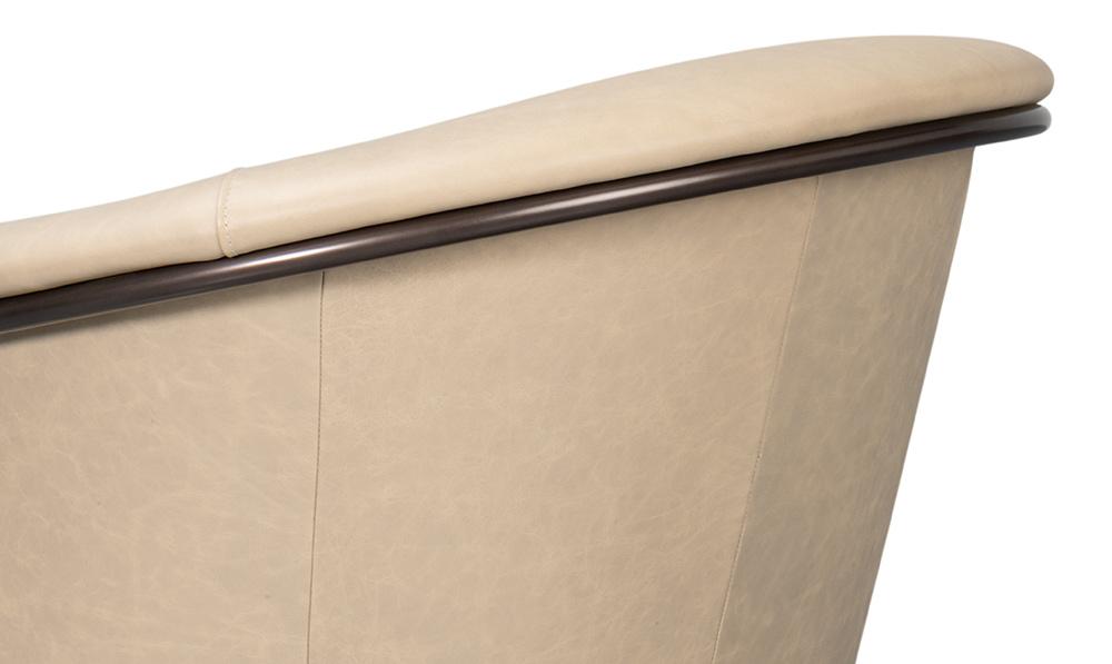 Sarreid Ltd - Nagel Distilled Leather Chair,White - 54188 veiw 7