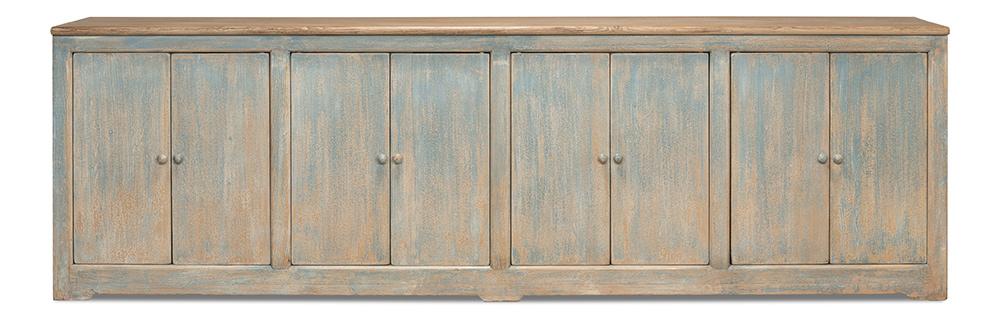 Sarreid Ltd - Eight Is Enough Sideboard, Antique Blue - 40427-5 veiw 2