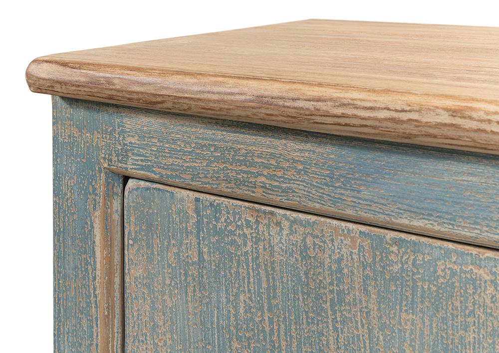 Sarreid Ltd - Eight Is Enough Sideboard, Antique Blue - 40427-5 veiw 9