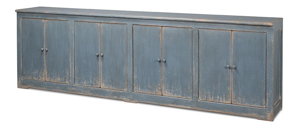 Sarreid Ltd - Eight Is Enough Sideboard, Blue/Grey - 53886 veiw 1