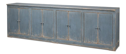Sarreid Ltd - Eight Is Enough Sideboard, Blue/Grey - 53886 veiw 1
