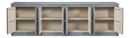 Sarreid Ltd - Eight Is Enough Sideboard, Blue/Grey - 53886 veiw 3