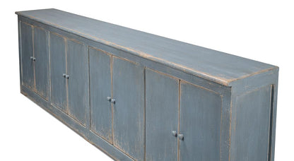 Sarreid Ltd - Eight Is Enough Sideboard, Blue/Grey - 53886 veiw 4