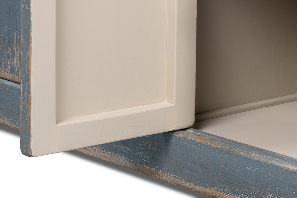 Sarreid Ltd - Eight Is Enough Sideboard, Blue/Grey - 53886 veiw 11