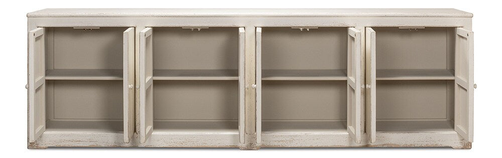 Sarreid Ltd - Eight Is Enough Sideboard, Whitewash - 53045 veiw 3