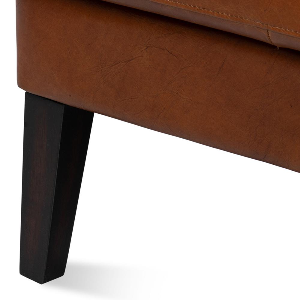 Sarreid Ltd - Elite Wing Lounge Chair, Vintage Havana - 40801 veiw 11
