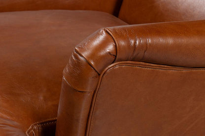 Sarreid Ltd - Elite Wing Lounge Chair, Vintage Havana - 40801 veiw 12