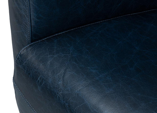Sarreid Ltd - Mandy Arm Chair, Chateau Blue - 54127 veiw 2