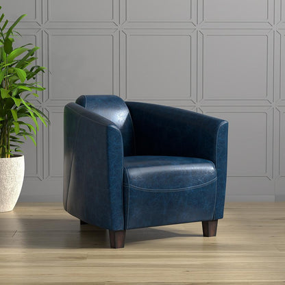 Sarreid Ltd - Mandy Arm Chair, Chateau Blue - 54127 veiw 3
