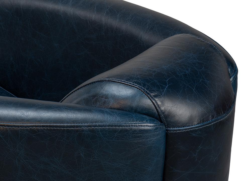 Sarreid Ltd - Mandy Arm Chair, Chateau Blue - 54127 veiw 5