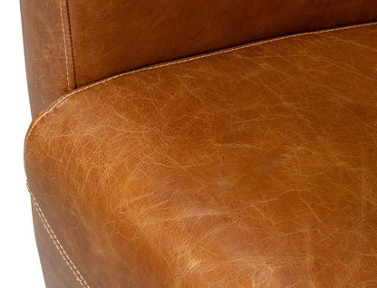 Sarreid Ltd - Mandy Arm Chair, Cuba Brown - 54126 veiw 6