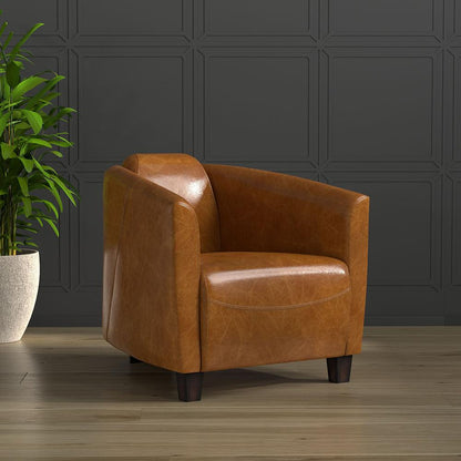 Sarreid Ltd - Mandy Arm Chair, Cuba Brown - 54126 veiw 7