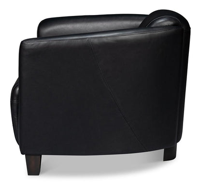 Sarreid Ltd - Mandy Arm Chair, Onyx Black - 54125 veiw 3
