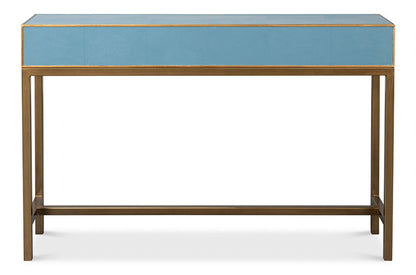 Sarreid Ltd - Gideon Shagreen Console, Chambray Blue - 54005-4 veiw 7
