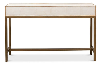 Sarreid Ltd - Gideon Shagreen Console, Osprey White - 53553-4 veiw 7