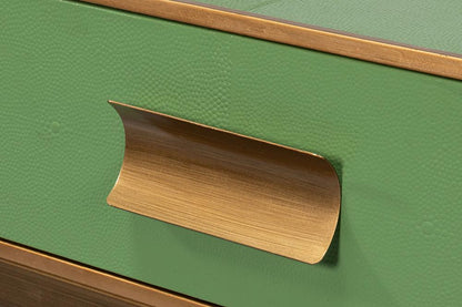 Sarreid Ltd - Gideon Shagreen Console, Watercress - 54005-3 veiw 6