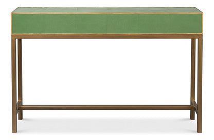 Sarreid Ltd - Gideon Shagreen Console, Watercress - 54005-3 veiw 7
