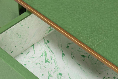 Sarreid Ltd - Gideon Shagreen Console, Watercress - 54005-3 veiw 9
