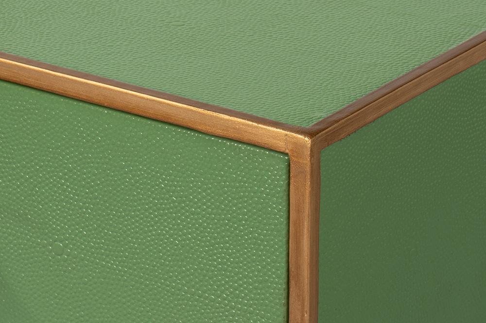 Sarreid Ltd - Gideon Shagreen Console, Watercress - 54005-3 veiw 10