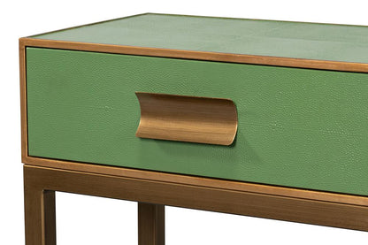 Sarreid Ltd - Gideon Shagreen Console, Watercress - 54005-3 veiw 12