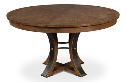 Sarreid Ltd - Tower Jupe Dining Table, Med,Light Mink - 54220-LM veiw 2