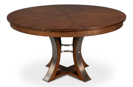 Sarreid Ltd - Tower Jupe Dining Table, Med,Palladio - 54220-PD veiw 2
