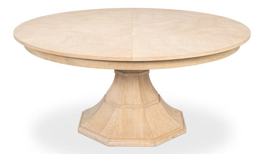 Sarreid Ltd - Giselle Jupe Table,Large,Bleached Oak - 54215-BO veiw 1