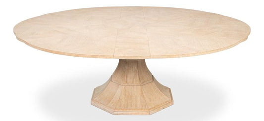 Sarreid Ltd - Giselle Jupe Table,Large,Bleached Oak - 54215-BO veiw 2