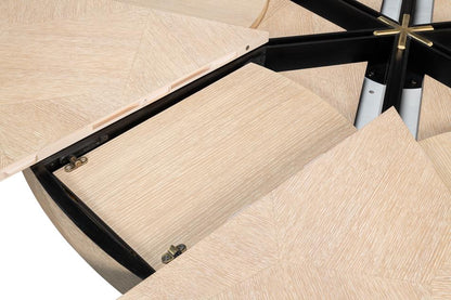Sarreid Ltd - Giselle Jupe Table,Large,Bleached Oak - 54215-BO veiw 3